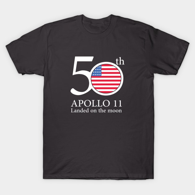 50th anniversary moon T-Shirt by Amrshop87